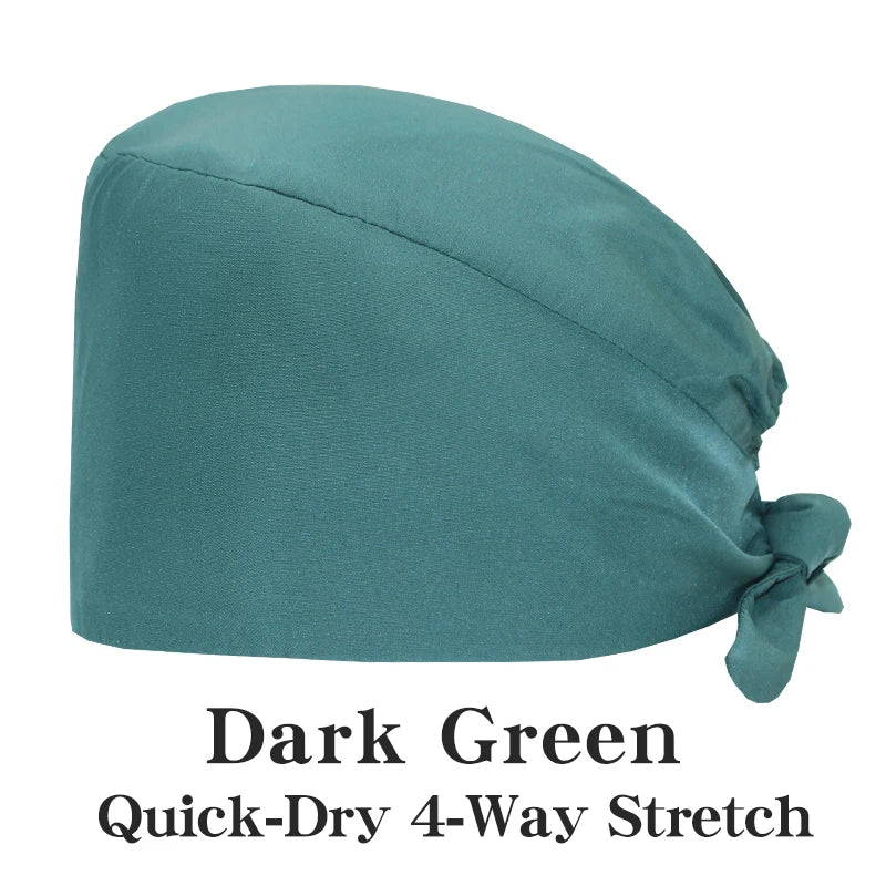 Comfort Band Scrub Cap Dark Green