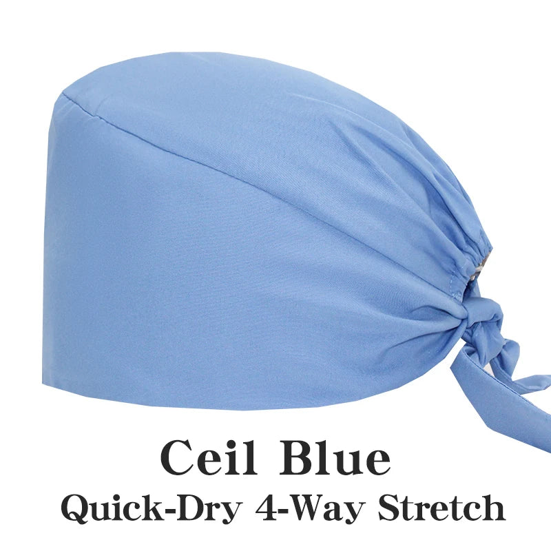 Comfort Band Scrub Cap Ceil Blue